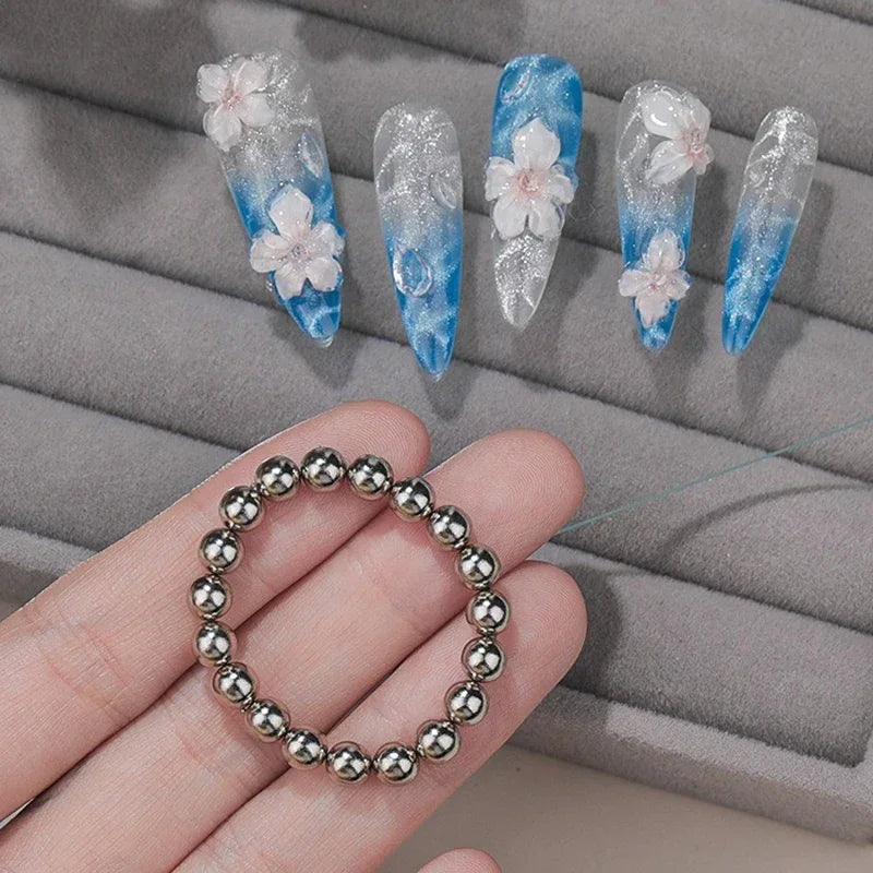 Round Magnetic Bead Nail Art Tools for Stunning Cat Eye Designs - Smarsty