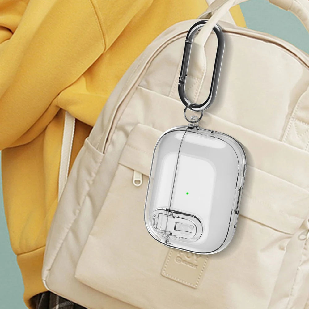 Transparent Bluetooth Earphone Case with Charging Port - Smarsty