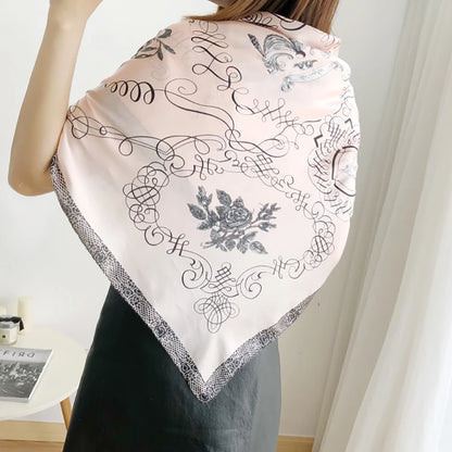 Luxury Women's Spring Polyester Scarf Soft Smooth Shawl - Smarsty