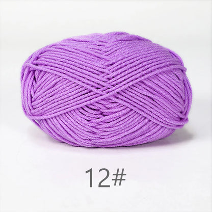 Soft Milk Cotton Yarn for Hand Knitting Projects - Smarsty