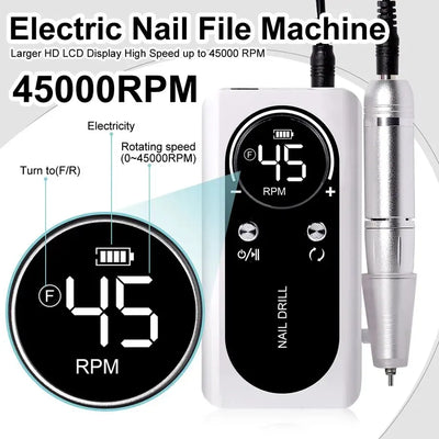 Professional Electric Nail Drill With Low Noise Operation - Smarsty