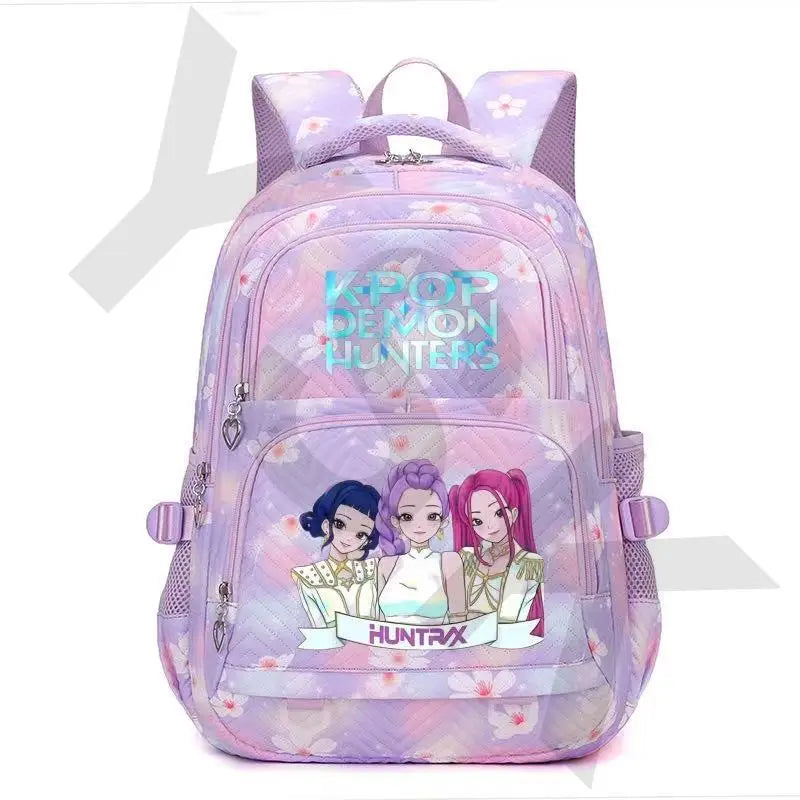 Demon Hunters Anime Backpack Large Capacity School Bag - Smarsty