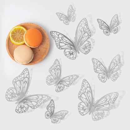 3D Hollow Butterfly Wall Stickers for Kids Room Decor - Smarsty