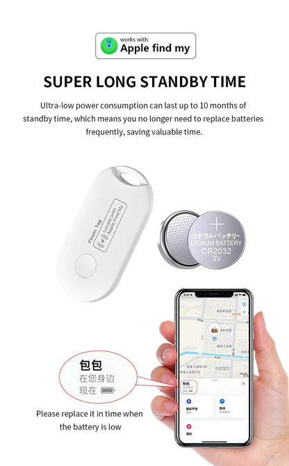 Mini GPS Tracker with Bluetooth Range for Easy Item Location - Smarsty