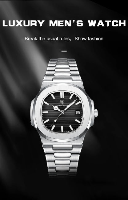 Luxury Waterproof Quartz Men Watch with Luminous Dial - Smarsty