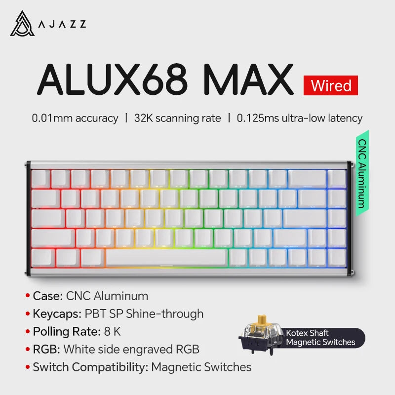 Magnetic Switch 60 Percent Mechanical Keyboard For Gaming