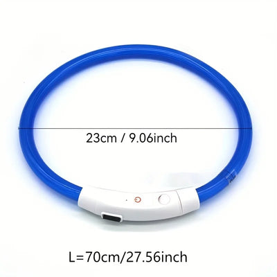 USB Rechargeable LED Dog Collar for Safety - Smarsty