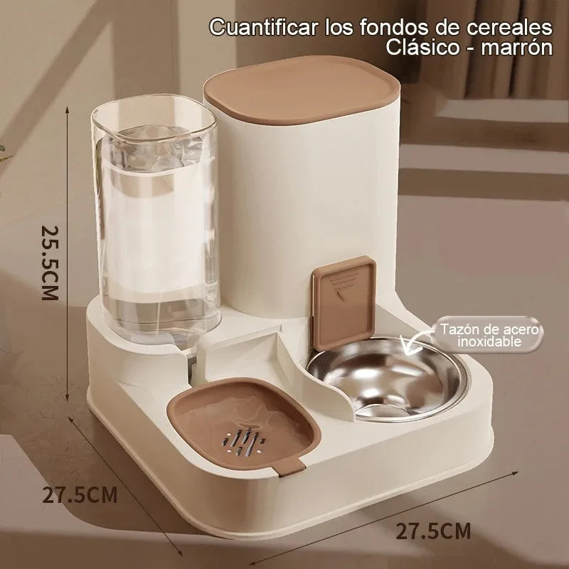 Automatic Cat Feeder with Water Dispenser Large Capacity - Smarsty
