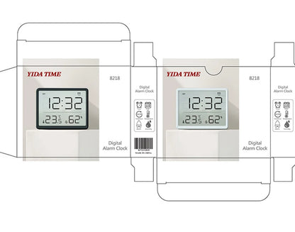 Ultra Thin Digital Alarm Clock with Large Screen - Smarsty