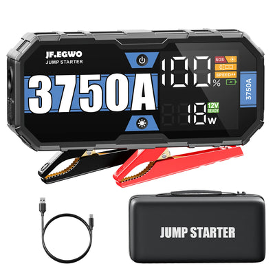 AdoreTrip Car 6000A Portable 12V  Jump Starter Power Bank 12V Auto Battery Charger Booster Starting Device With Led Light