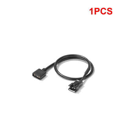 1/2PCS 5V 3 Pin / 12V 4 Pin 30cm Motherboard RGB Adapter Conversion Cable for PC Computer LED Light Strip SM Wire Line
