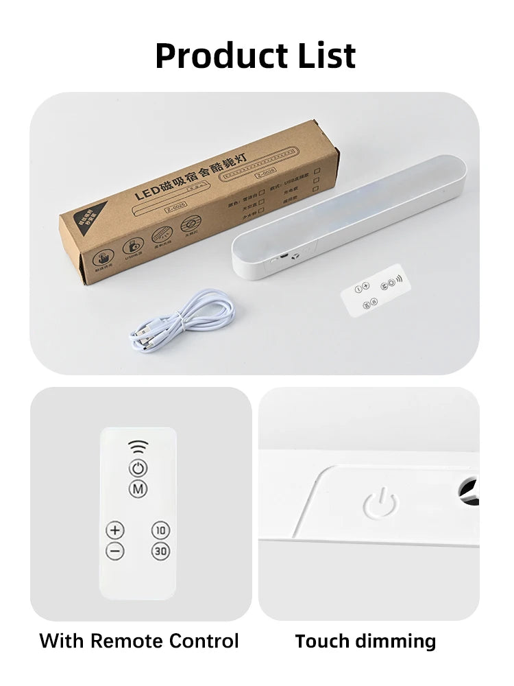 USB Rechargeable LED Night Light with Remote Dimming - Smarsty
