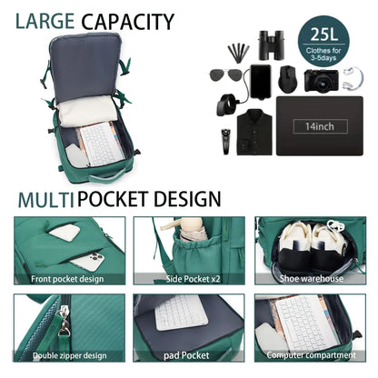 Couples Leisure Lightweight Backpack Travel Backpack Female New Backpack Student Schoolbag Large Capacity Travel Commuter Luggag - Smarsty