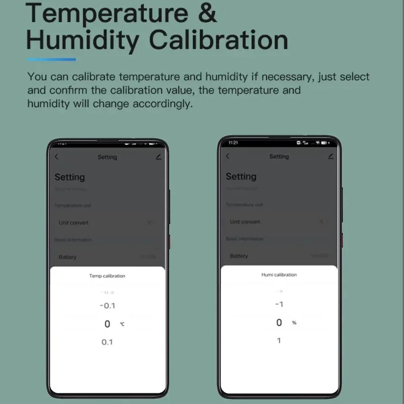 Tuya Smart Temperature and Humidity Sensor with Bluetooth Control - Smarsty