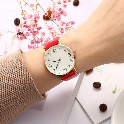 Women Casual Leather Analog Watch with Arabic Numbers - Smarsty