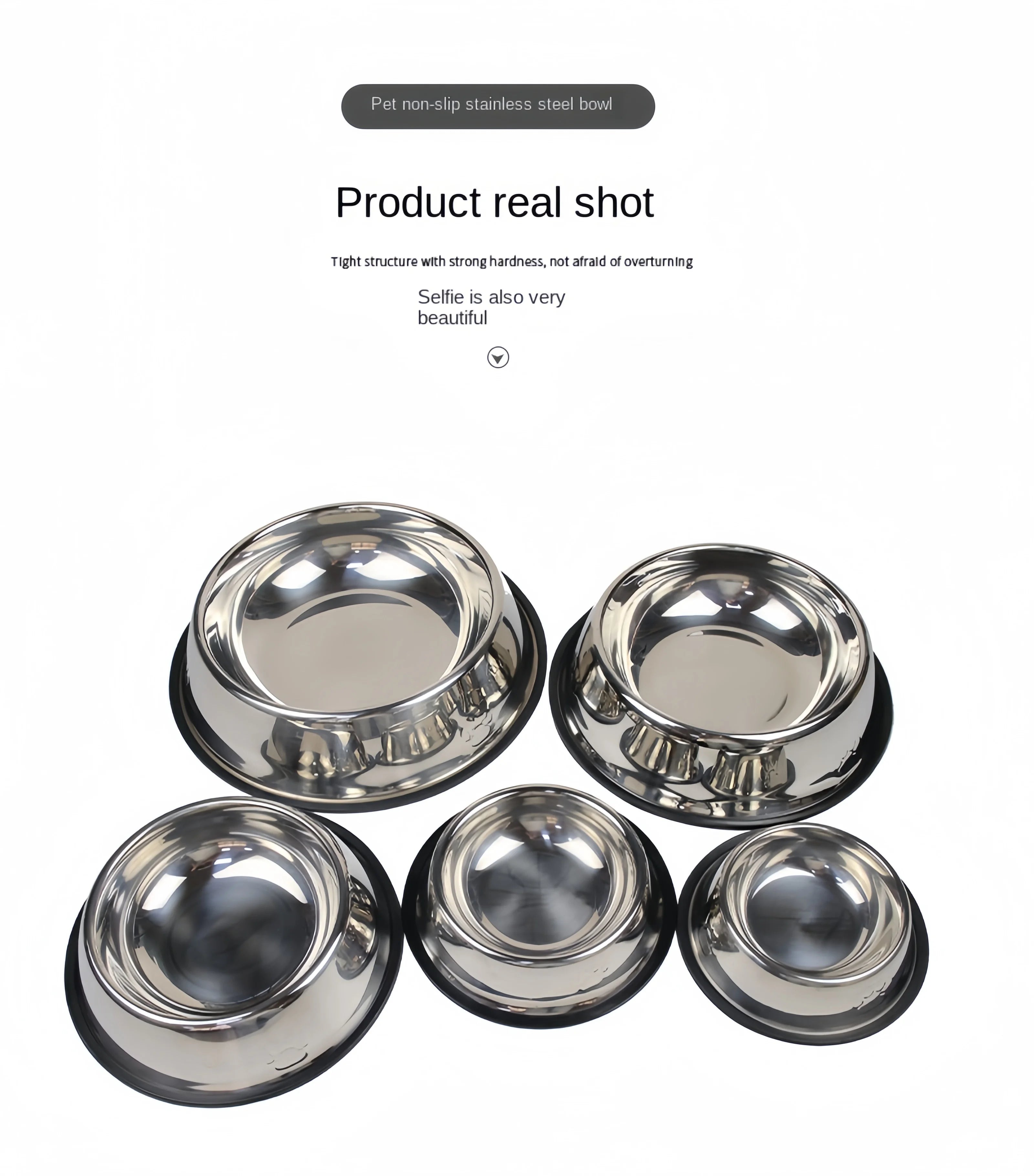 Durable Stainless Steel Pet Feeding Bowl Easy To Clean - Smarsty