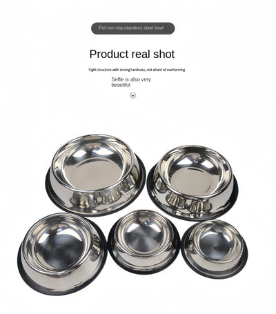 Durable Stainless Steel Pet Feeding Bowl Easy To Clean - Smarsty