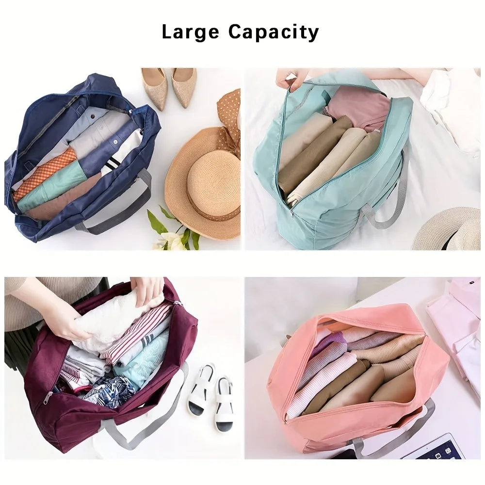 Foldable Large Capacity Travel Bag With Expandable Design - Smarsty