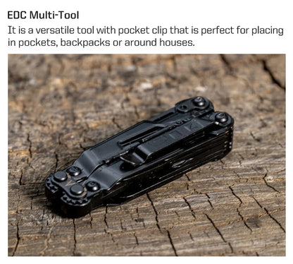 SOG PowerPint 18-in-1 Tactical Multi-Tool with Folding Pliers & Knife - EDC Pocket Gear for Outdoor, Hiking, Camping Survival