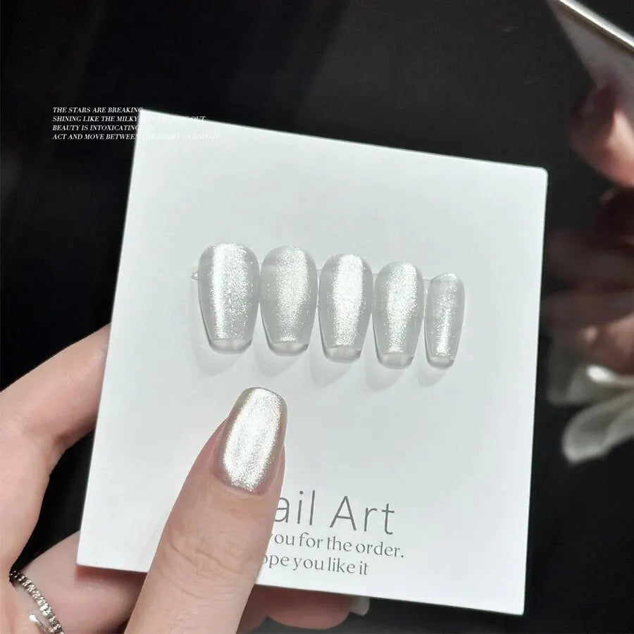 Holographic Cat Eye Gel Polish With Magnetic Effect - Smarsty