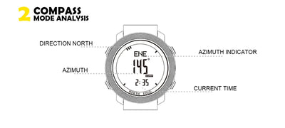 North Edge Men's Waterproof Digital Sports Watch with Altimeter - Smarsty