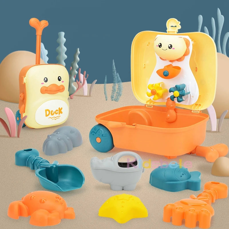 Kids Beach Toys Baby Beach Play Toys Sandbox Kit Summer Toys Beach Accessories Sand Water Game Tools Bath Toy For Baby by Smarsty