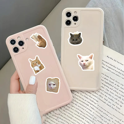 46pcs/Bag,Cat Stickers,Be for Suitcase Skateboard Luggage Laptop Phone Diy Sticke Decoration Stationery School Supplies Toys - Smarsty