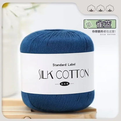 Silk Cotton Crochet Yarn for Soft Baby Knitting - Smarsty