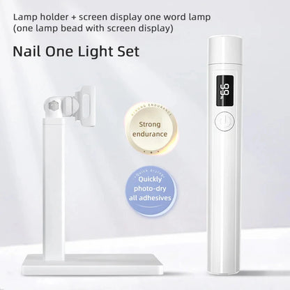 Portable UV LED Nail Dryer with Rechargeable Battery - Smarsty