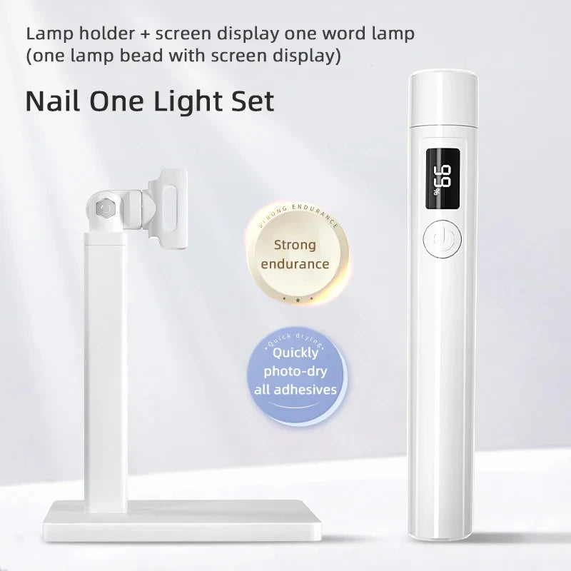 Portable UV LED Nail Dryer with Rechargeable Battery - Smarsty