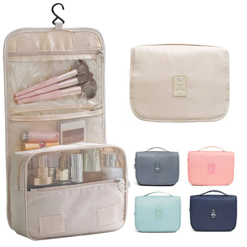 Waterproof Travel Makeup Bag With Hook For Women Toiletries - Smarsty