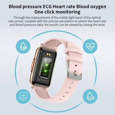 Waterproof Smartwatch for Men and Women with Heart Rate Tracker - Smarsty