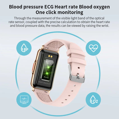 Waterproof Smartwatch for Men and Women with Heart Rate Tracker - Smarsty