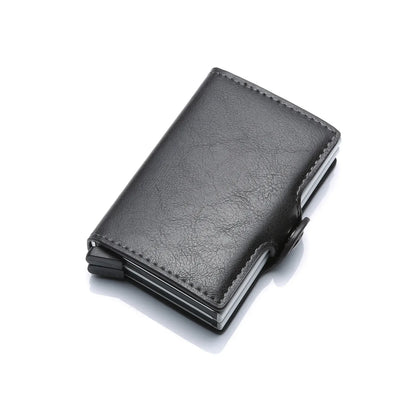 Rfid Men Card Wallets Carbon Fiber Slim Mini Wallet 14 Card Holders Small Money Bag Male Purses - Smarsty