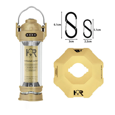 Camping Lamp Portable Tent Lantern Lamp USB Charging Lamps Outdoor Camping Emergency Lamp Flashlight Hiking for CARGO by Smarsty