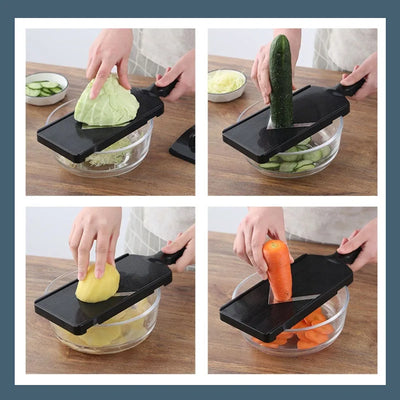 Multi-Functional Cabbage Shredder Manual Food Vegetable Slicer Grater For Salads Potato Cucumber Purple Cabbage Kitchen Gadget by Smarsty