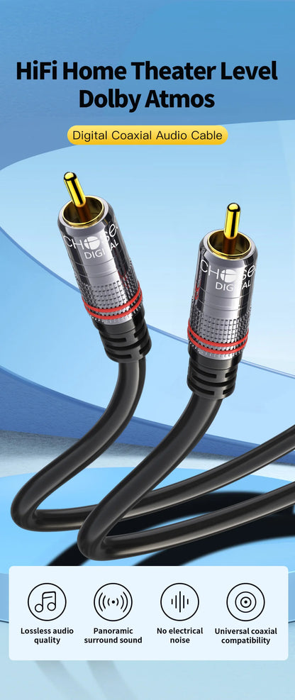 Choseal Coaxial Digital Audio Cable for HiFi Home Theater - Smarsty