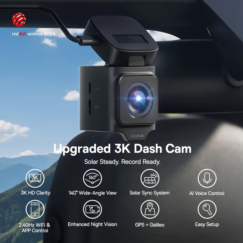 Front And Rear Dash Cam With GPS Galileo 24H Parking - Smarsty