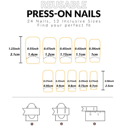 Pink Bowknot Stiletto Press On Nails 24PCS Full Cover - Smarsty