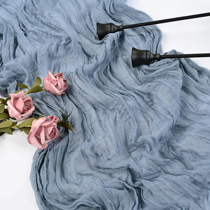 Gauze Table Runner for Rustic Beach Weddings - Smarsty
