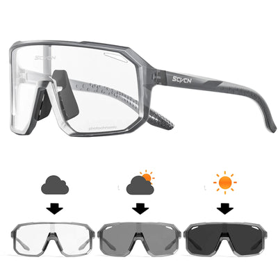 SCVCN Photochromic Cycling Sunglasses MTB Glasses Road Bike Cycling UV400 Goggles Men Women Outdoor Bicycle Sports Eyewear New by Smarsty