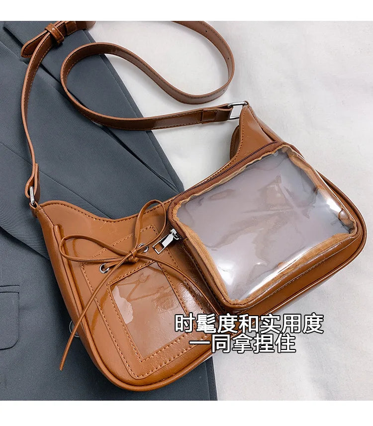 Y2K Harajuku Transparent Ita Bag Crossbody Purse For Women - Smarsty