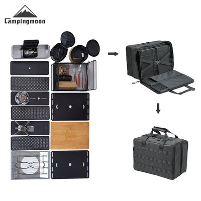 CAMPINGMOON BK-46 Large Capacity Storage Bag Camping IGT Module Collection Storage Bag Outdoor Tactical Packaging Kit by Smarsty