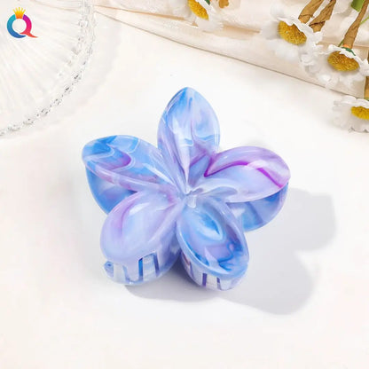Hawaiian Flower Hair Claw Clips For Thin Hair Lightweight - Smarsty