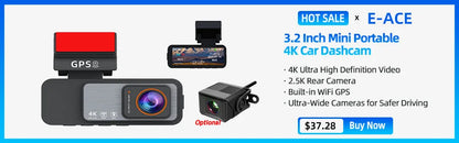 1080P Dash Cam With Night Vision Front And Rear Recording - Smarsty