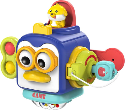 Montessori Sensory Toys Baby Busy Cube Activity Travel Toy Educational Learning Fidget Toys for Fine Motor Skills Children Gift - Smarsty