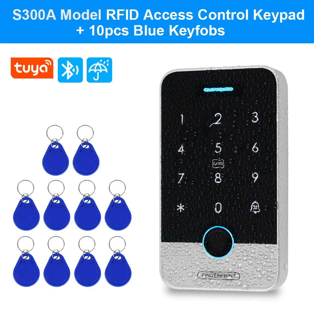 Waterproof Bluetooth Fingerprint Access Control Keypad - Smarsty