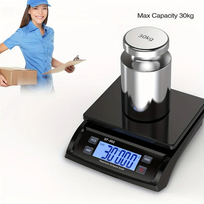 30KG/1G Digital Electronic Kitchen Scale Household Electronic Balance Scale Weight Balance Food Scale with LCD Digital Scale by Smarsty