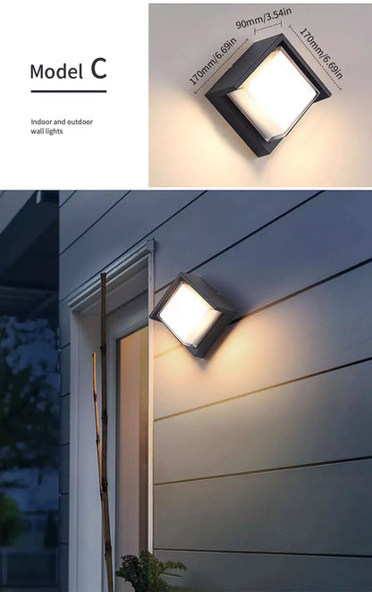LED Outdoor Wall Light with PIR Motion Sensor - Smarsty