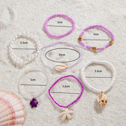Bohemian Shell Beaded Bracelet Set for Women - Smarsty